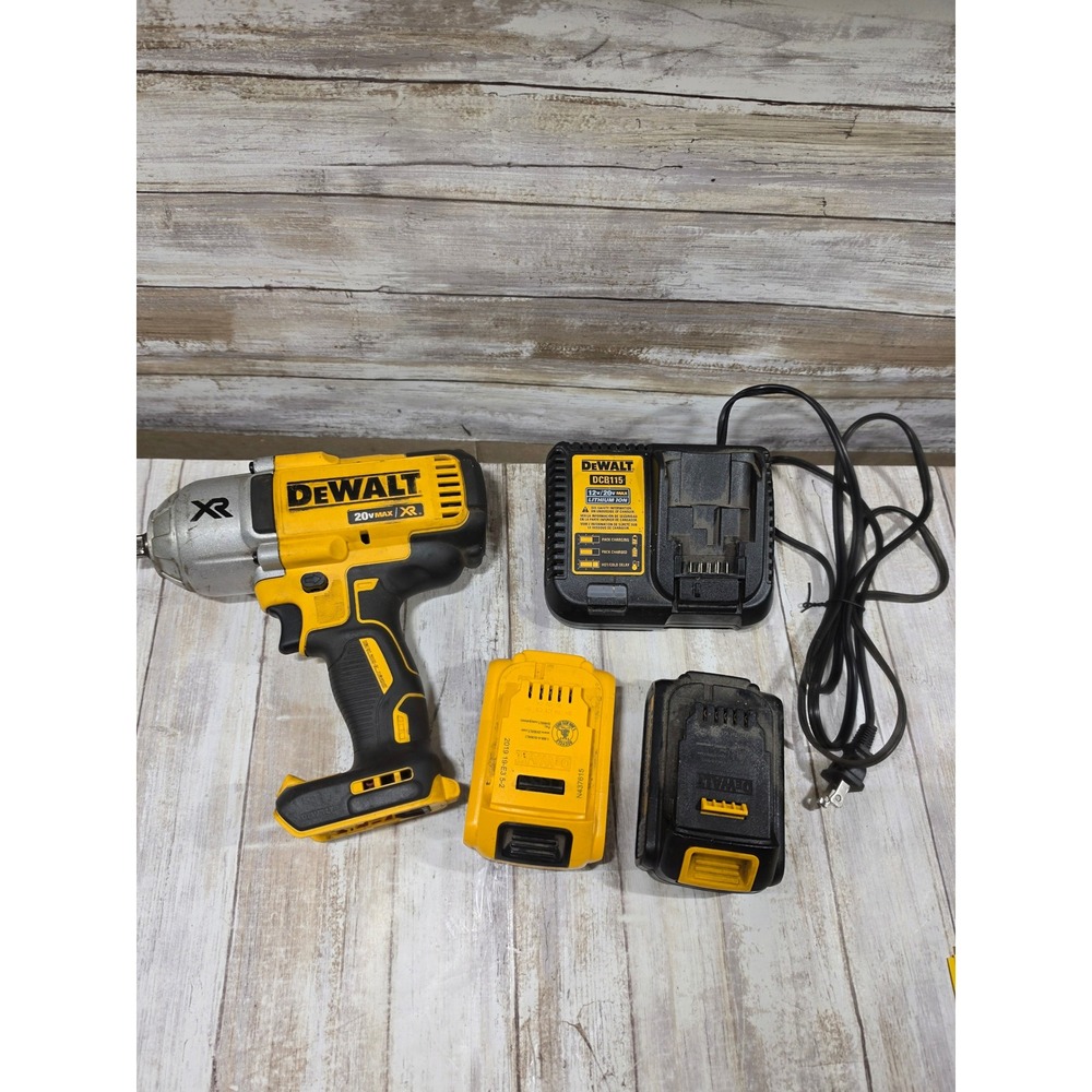 DeWalt DCF899 20V MAX XR Brushless 1/2 Impact Wrench DCB115 Charger 2 Batteries